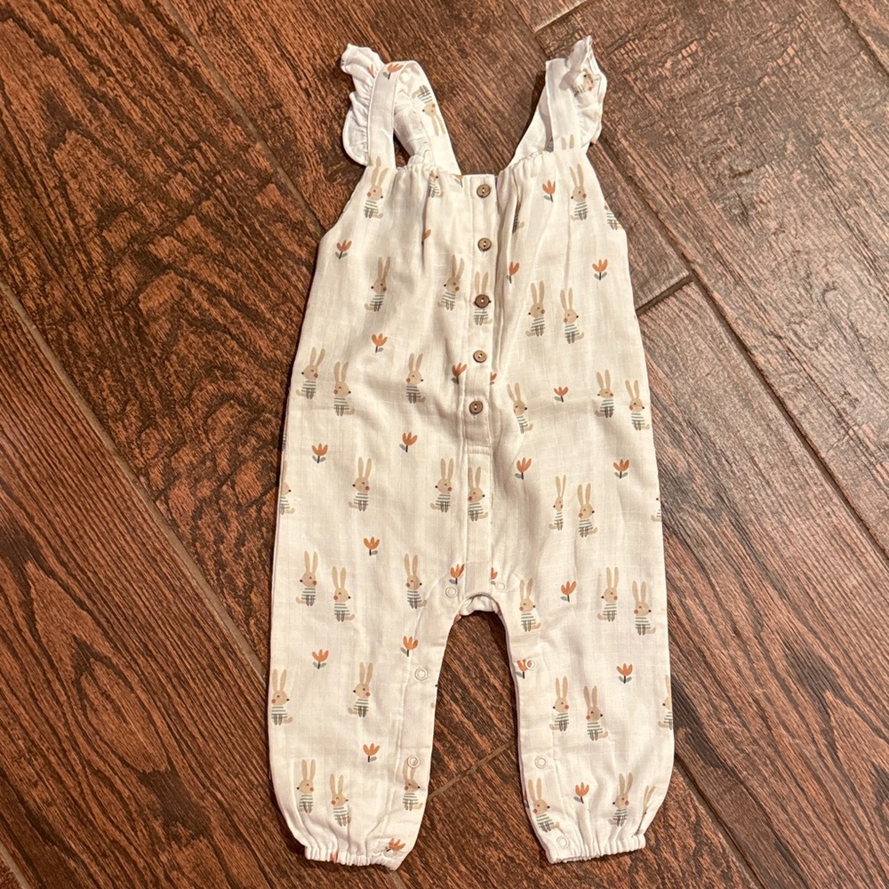Kids Romper with Bunny Print